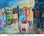 Morning Glory at Wood St, St. John's-1, Oil on Canvas